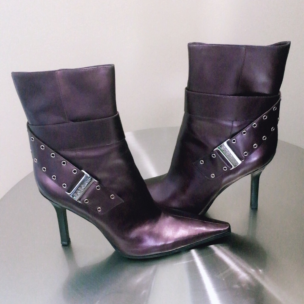 BCB Girls leather Purple boots